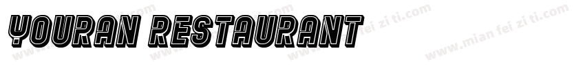 Youran Restaurant字体转换